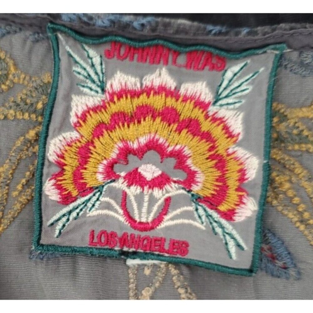 Johnny Was Simona Green Velvet Swing Tank Top XS /S?  Sundance Catalog Baudelair - Picture 9 of 10